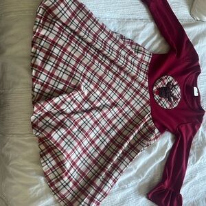 Girls reindeer Christmas dress